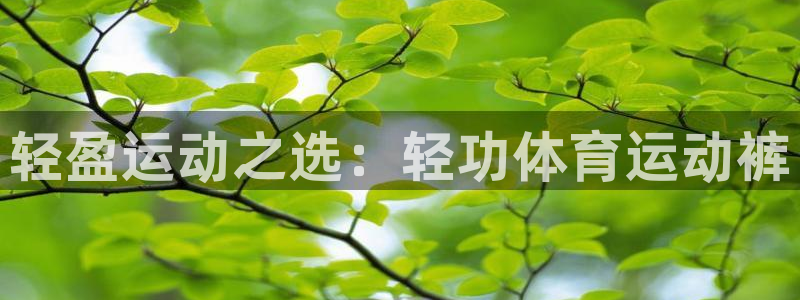 皇冠277体育：轻盈运动之选：轻功体育运动裤